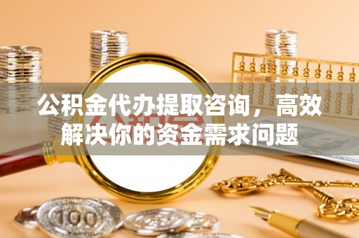 鄂城公积金代办提取咨询，高效解决你的资金需求问题